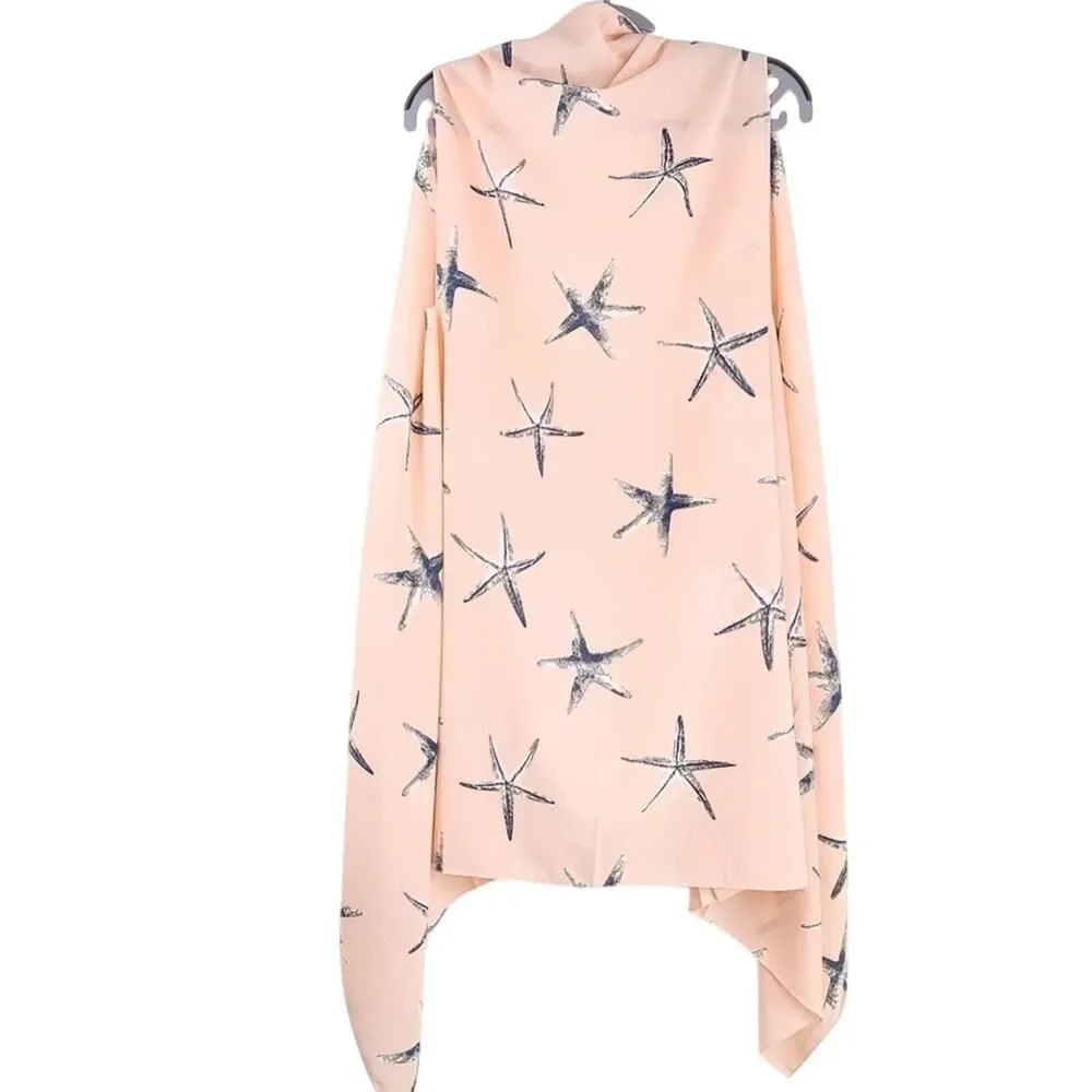 A&O Sleeveless Starfish Peach Cardigan Vest